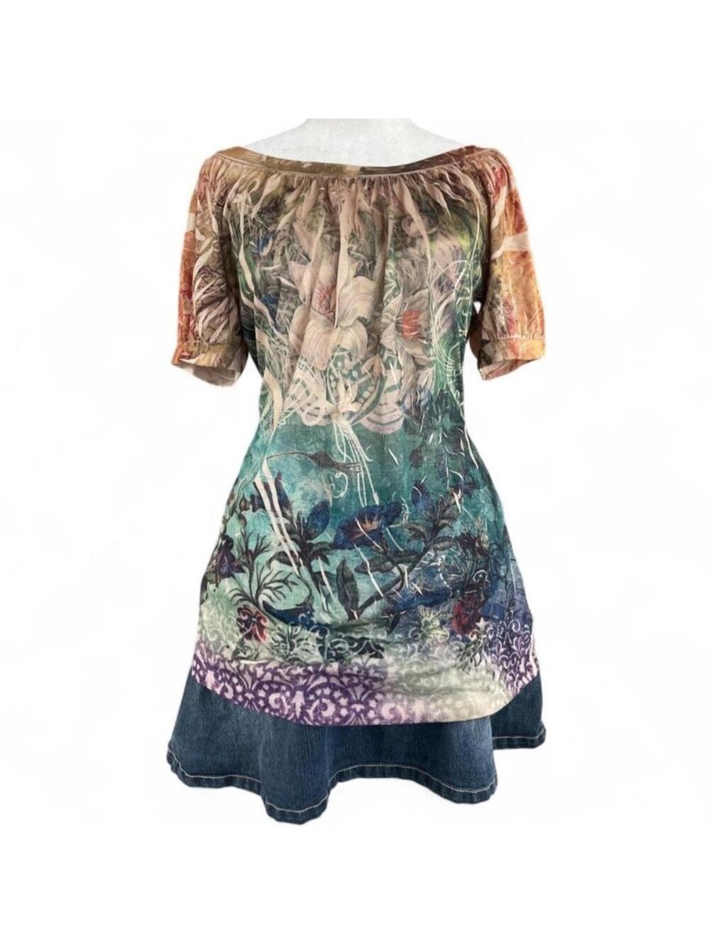 Vintage floral fairy top